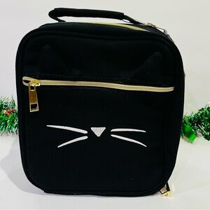 Pottery Barn Emily & Merritt Black Kitty Lunchbox NWT